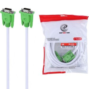 VGA 3+4 3M WHITE / GREEN