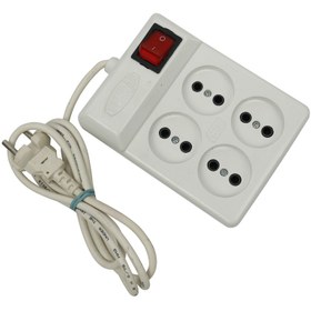 رابط برق4 پورت کليد دار3 متری - برند D-NET