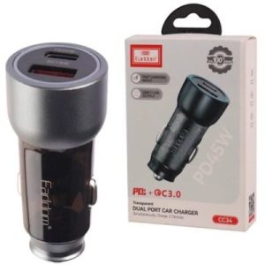 شارژر ماشین Earldom CC34 ORIGINAL باکابل 45W