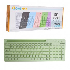 Wireless KEYBOARD OM-3000W رنگ جور-شارژی-بلوتوث-بیسیم
