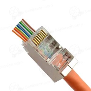 سوکت ميان گذر RJ45 cat6 (فلزی) - برند D-NET