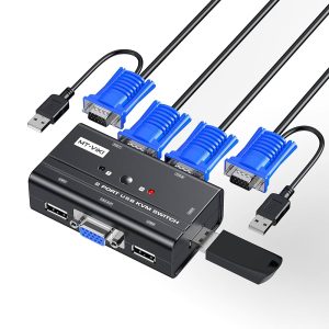 Kvm vga 2port auto - برند D-NET