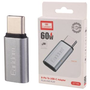 8PIN TO تایپ C Earldom OT104 ORIGINAL