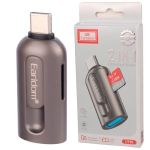 تایپ C TO USB3.1 TF RECEIVER Earldom OT98 ORIGINAL